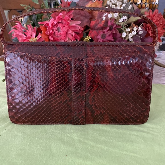 Vintage genuine python skin bag. - Picture 4 of 16
